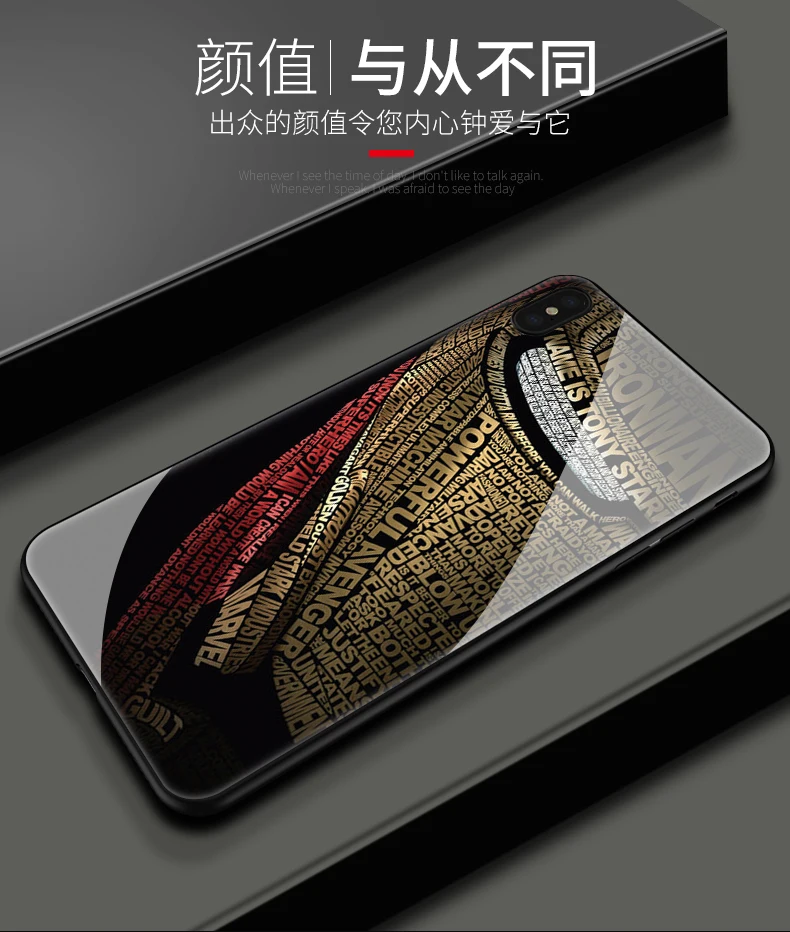 Закаленное стекло Железный человек Мстители чехол для телефона для iphone 11 PRO Max XS XR X 7 6 6S 8 plus SAMSUNG S8 S9 S10 PLUS NOTE 8 9 IronMan