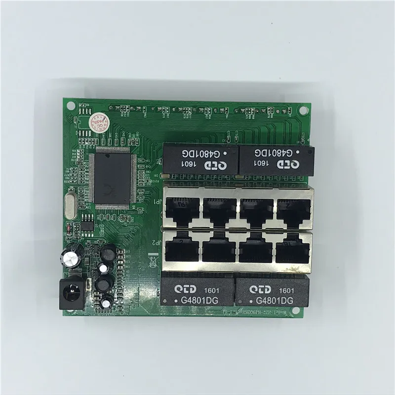 Фото OEM PBC 8 портовый гигабитный Ethernet коммутатор с контактным разъемом 10/100/1000 м
