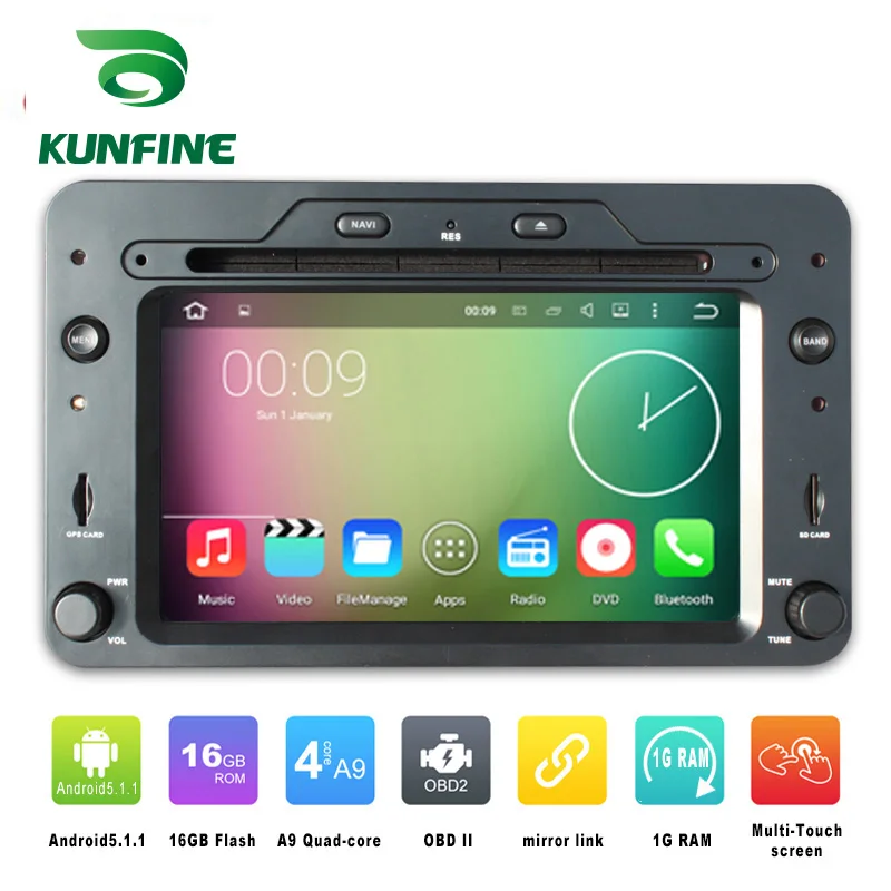 4 ядра 800*480 Android 5.1 автомобильный DVD GPS навигации игрока стерео для ALFA ROMEO 159 2005 Bluetooth
