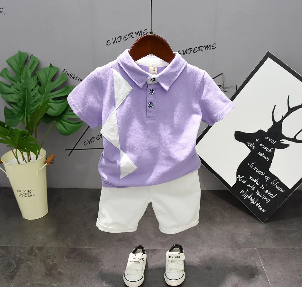 Boys sport style t-shirt + shorts two-piece boys clothing baby boy sets children's set kid's summmer suits more color 11 |