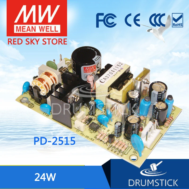 

(Only 11.11) MEAN WELL PD-2515 meanwell PD-25 24W Dual Output Switching Power Supply