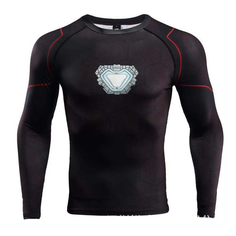 Shirt only Мстители Бесконечность войны для косплея Железного человека костюм с капюшоном Тони Старк камуфляжная куртка пальто толстовка брюки/футболка для мужчин - Цвет: Shirt only