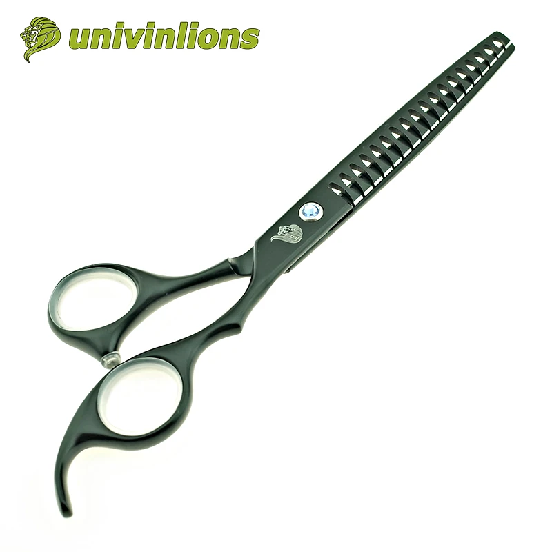 Univinlions 7 &quotГорячие Черные ножницы для ухода за домашними животными