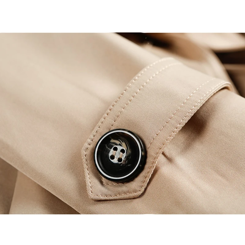 2017 Spring Autumn Fashion Loose Windbreaker Coats Women's Elegant Overcoat Double Breasted Belted Slim Long Trench Coat B20 | Женская