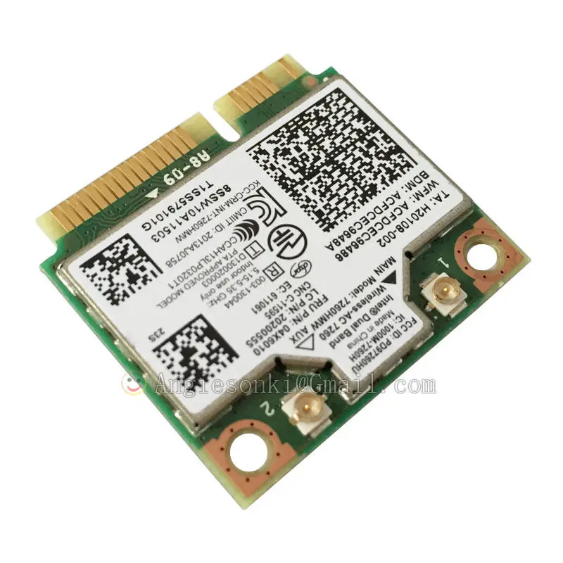 Двухдиапазонная карта 7260HMW 867M WiFi + BT 4 0 Wlan Intel 7260 AC для Lenovo Thinkpad S440 S540 E440 E540 K4350 K4250 B5400