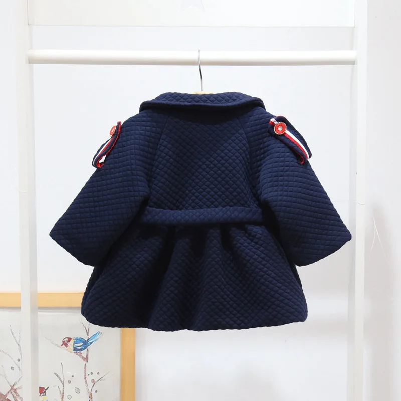 Детские пальто Фланель подкладка стеганая куртка детская одежда Зимний Тренч A014