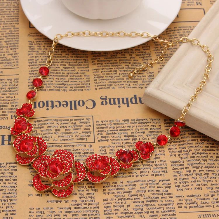 Женский комплект из колье и серёг MINHIN набор ювелирных украшений в стиле ретро