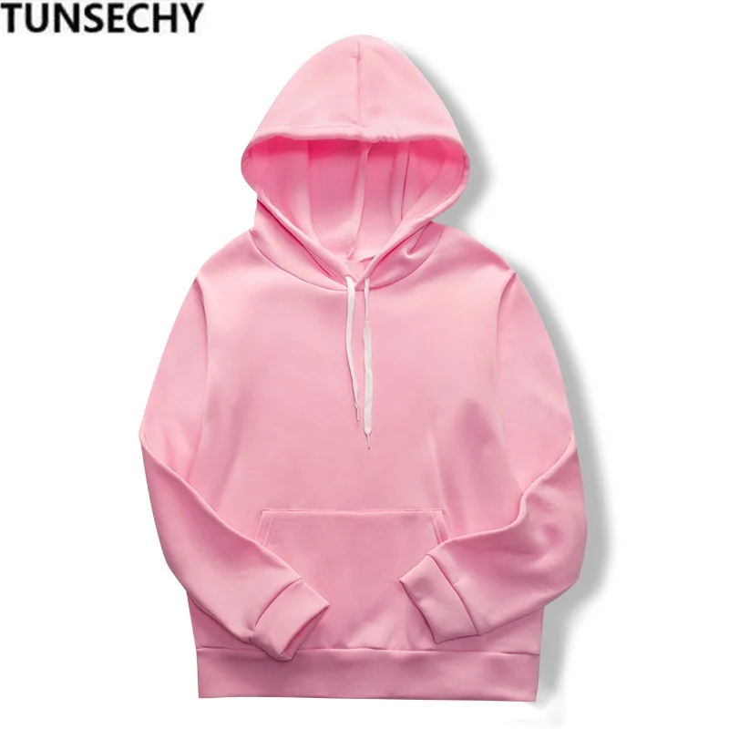 

Women 2019 Female Long Sleeve Solid Color Hooded Sweatshirt Hoodie