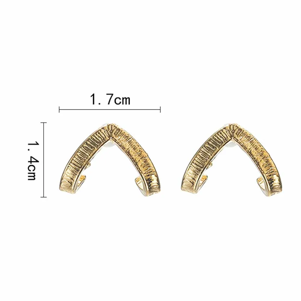 Для женщин с v образными полосками на ухо шпильки минималистский серьги вечерние