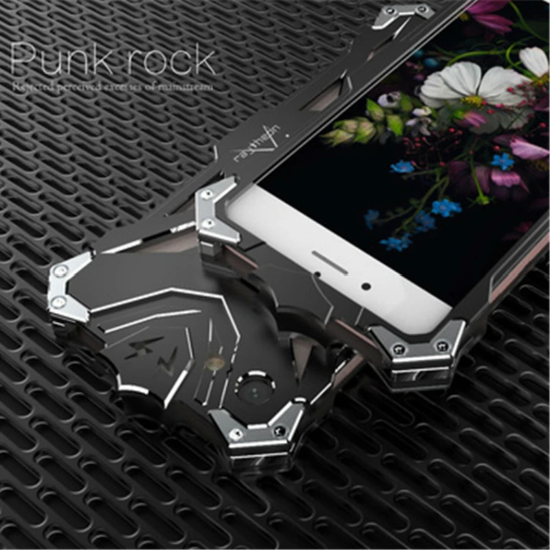 

Metal Aluminum Shockproof Armor Case for Iphone 7 8 CNC Anodized Powerful Cover Case Heavy Duty Protection for iPhone 7 8 Plus