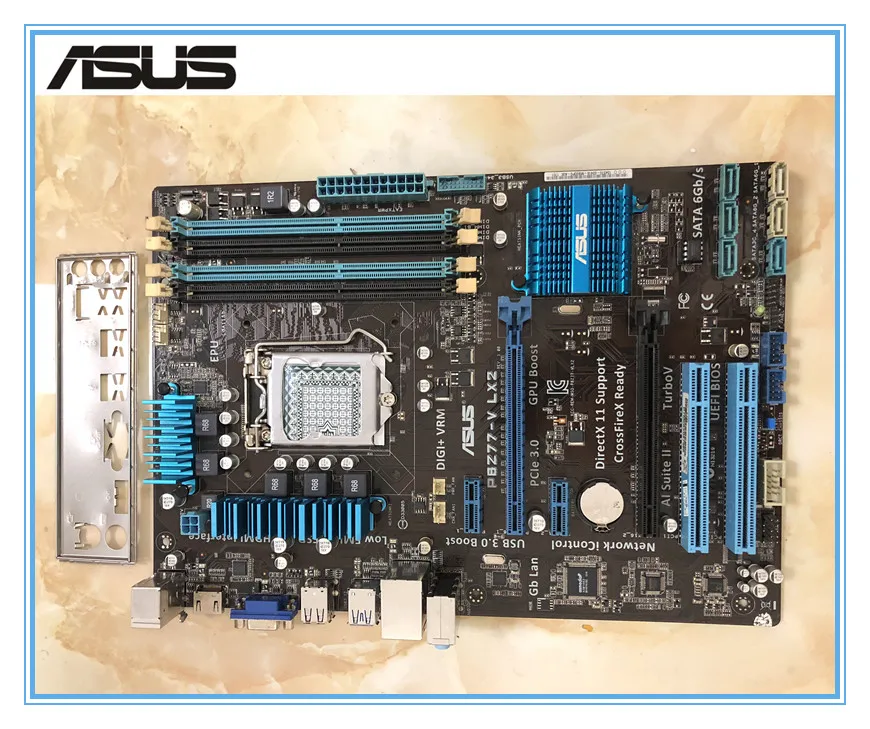 Оригинальная материнская плата ASUS P8Z77-V LX2 DDR3 LGA 1155 для I3 I5 I7 Процессор USB3.0 32 Гб Z77 рабочего Материнская плата