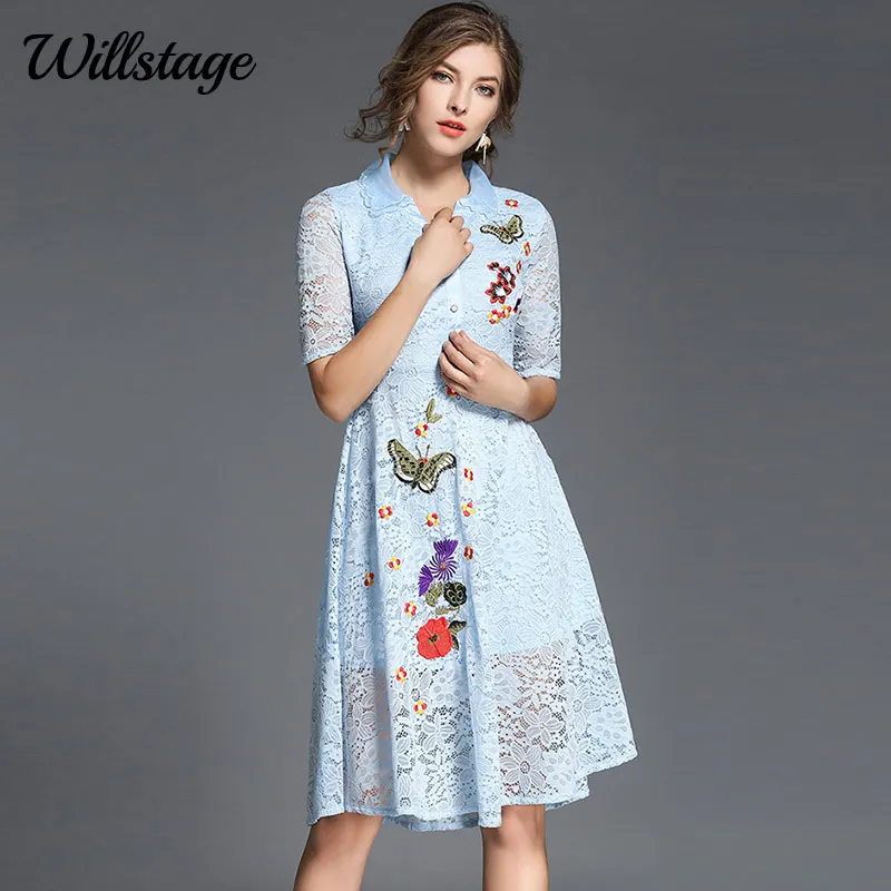 Willstage, новинка, весенние кружевные платья, элегантные, вечерние, бальное платье для женщин, половина рукава, v-образный вырез, черные, цветочные, винтажные, Vestidos