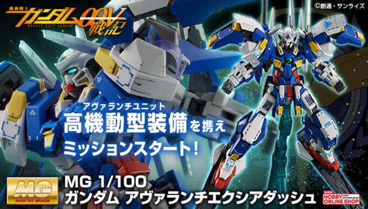 Japaness BANDAI Gundam MG 1/100 модель AVALANCHE EXIA GUNDAM 00 PB Стиль Мобильный костюм детские игрушки с держателем