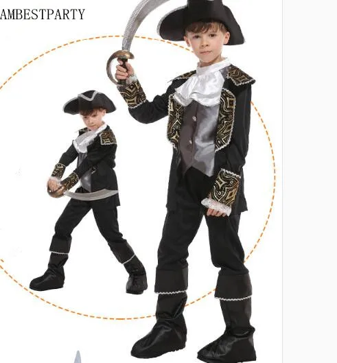 2018 Пираты Карибского моря костюм на Хэллоуин Детский Пиратский Стиль пиратский