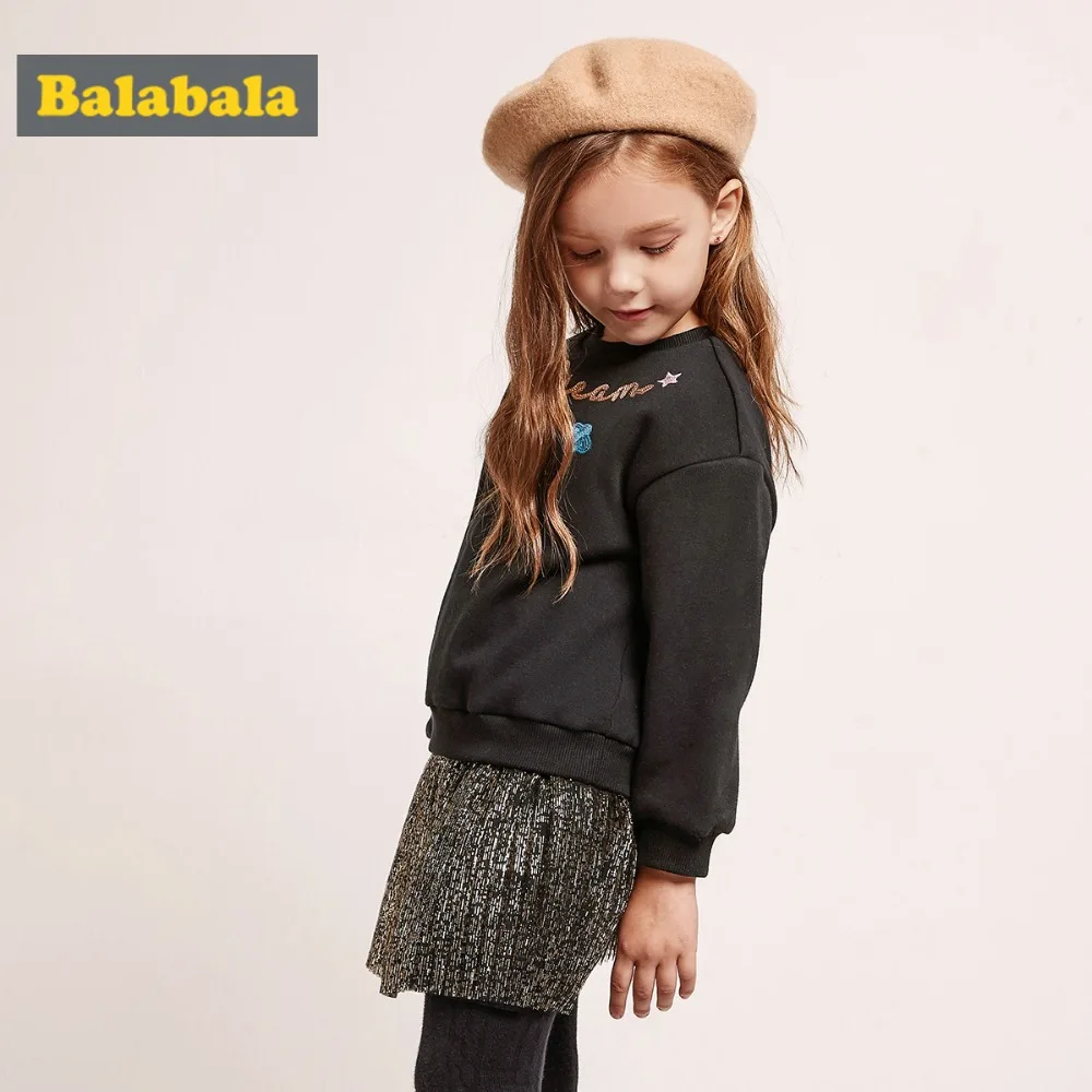 Balabala Girl Fake 2 Piece dress Thermal for autumn and spring | Детская одежда и обувь