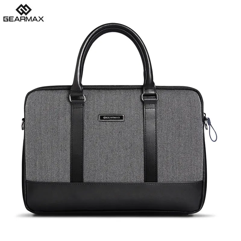 

laptop sleeve bag for Gearmax British Style Herringbone Business Handbag For Macbook Air 11 12 13 Pro Retina 13 15 Notebook Bags