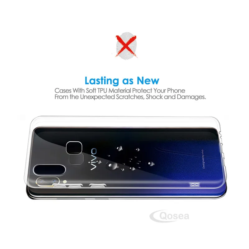 Qosea защитный чехол для телефона Крышка Vivo Y95 Бесплатная доставка Ультра-тонкий