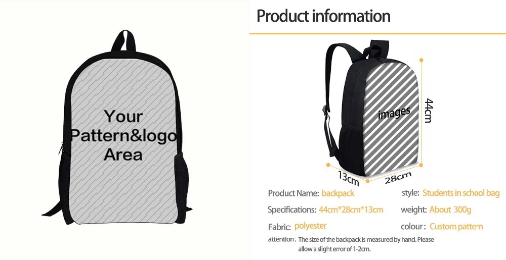 C-school bag NoisyDesigns женская сумка для макияжа из искусственной кожи с 3D принтом, косметический Чехол, чехлы для путешествий, для девушек, косметичка для хранения, Прямая поставка - Цвет: C-school bag
