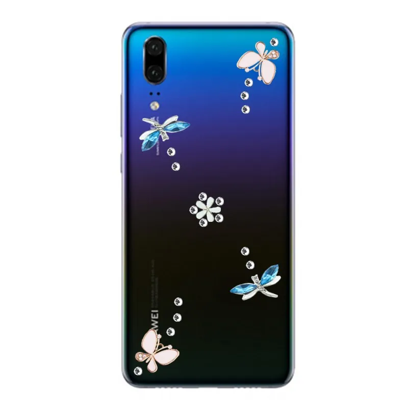 Роскошный Блестящий Кристалл Алмаз Стразы чехол для телефона huawei P20 P10 LITE P Smart 2019