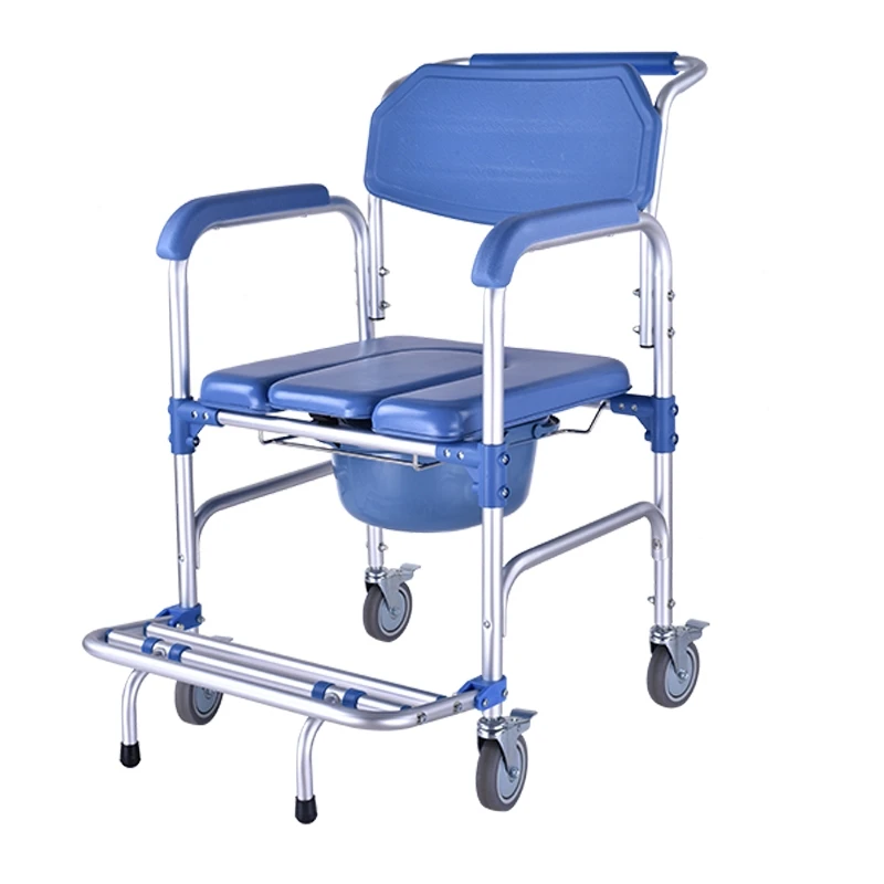 Стул для пожилых с четырьмя колесами передвижные инвалидные коляски из
