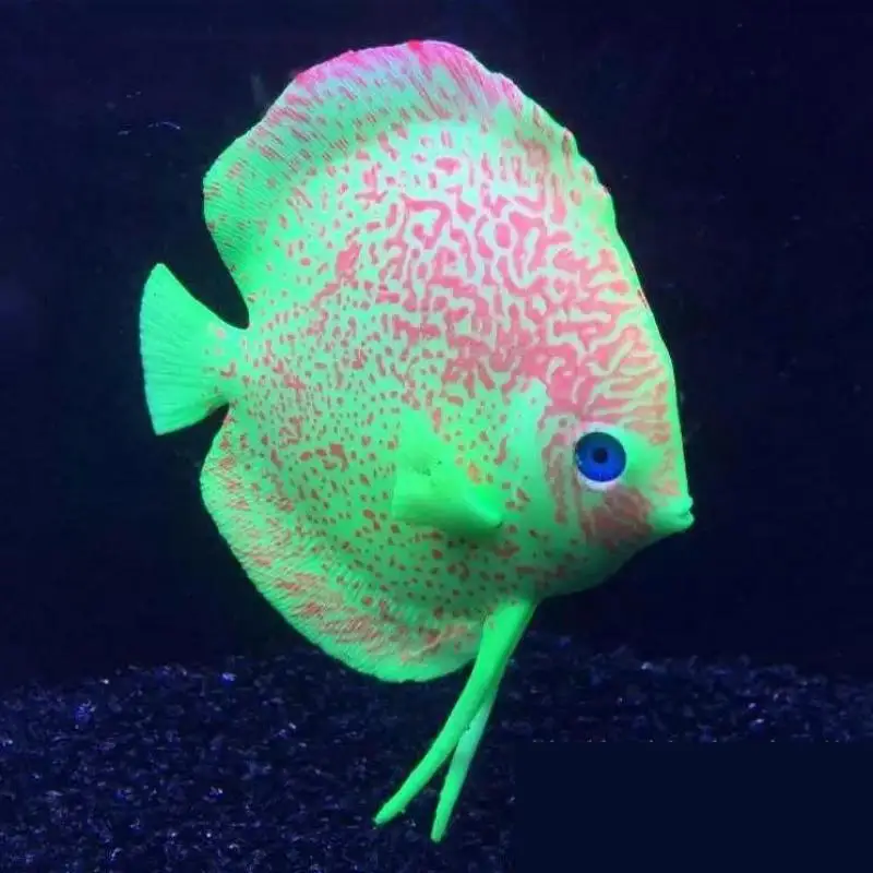 Новая силиконовая рыба Дискус тропические рыбы аквариумные украшения