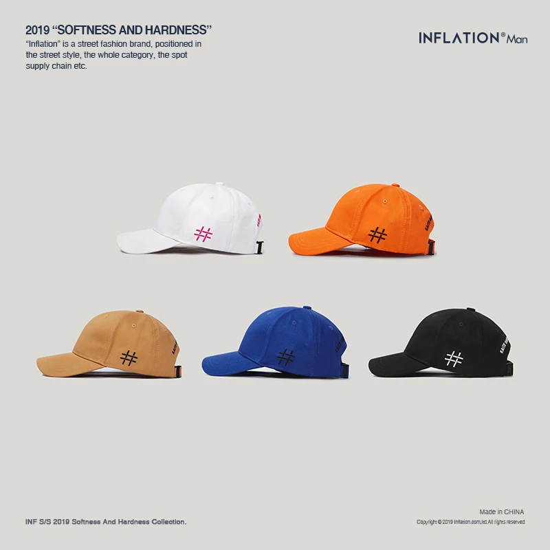 Бейсболка унисекс INFLATION кепка в стиле хип хоп для мужчин и женщин с вышитыми