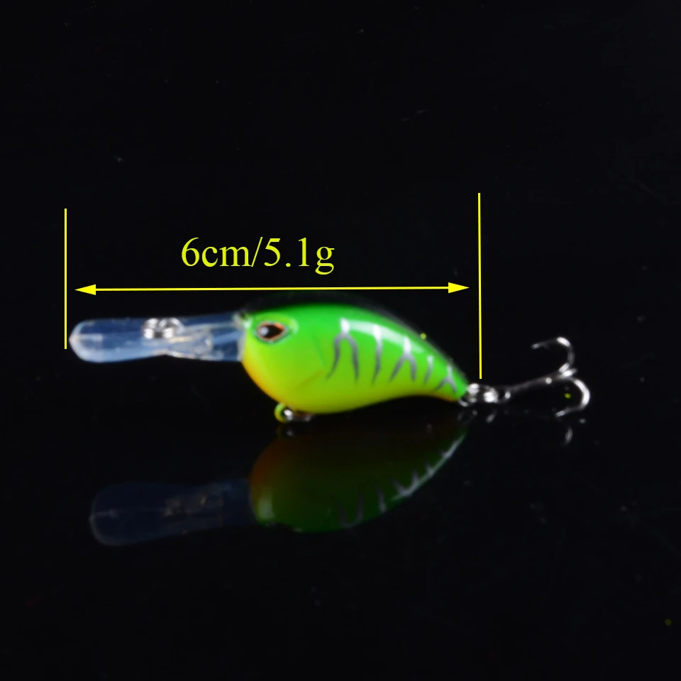 1 шт. 6 см/5 г Pesca жесткая рукоятка коленчатые приманки приманка для рыбалки воблые