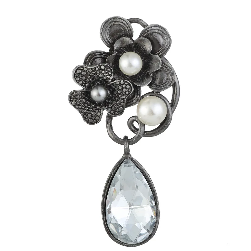 Новинка 2018 брошь в виде капель воды высококачественные жемчужные розы брошка