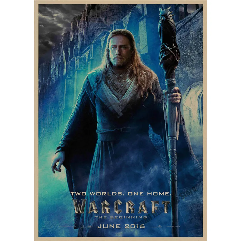 Warcraft ретро плакат, крафт-бумага, бумага для бара, кафе, домашний декор, настенная роспись - Цвет: Многоцветный