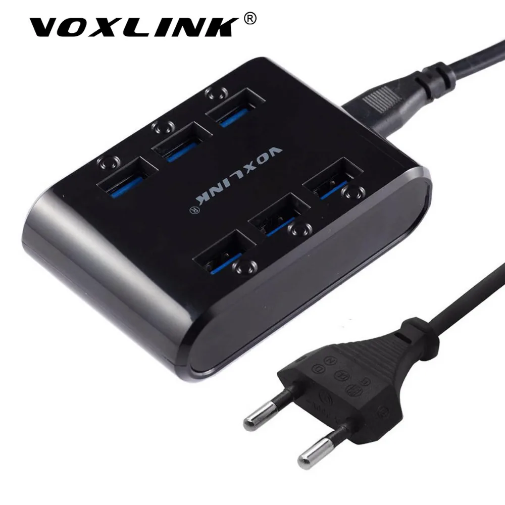 Voxlink мини Портативный multi Порты и разъёмы USB Зарядное устройство 24 Вт 4.8A 6 зарядка