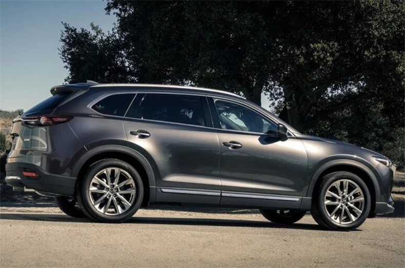 Багажник на крышу для Mazda CX9 CX-9 стеллажи для выставки товаров ограждения бар Чемодан Перевозчик бары Топ стеллажи для выставки товаров рельс Коробки Алюминий из алюминиевого сплава