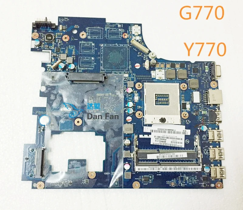 

Материнская плата для ноутбука Lenovo G770 Y770, материнская плата PIWG4 LA-6758P, 100% протестирована, полностью работает