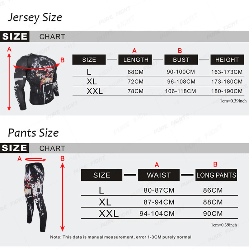 MMA Fightwear компрессионная футболка и штаны с принтом Angry Gorilla, боксерский Рашгард, футболка для кикбоксинга, брюки, Муай Тай, эластичные колготки
