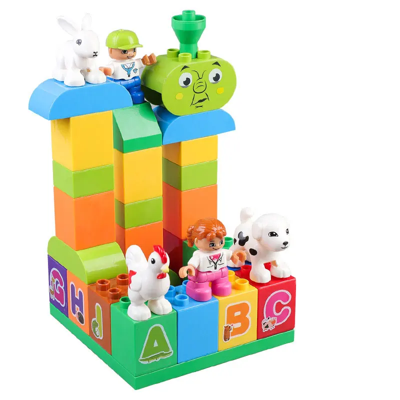 Большие частицы фигурки и животные DIY строительные блоки аксессуары MOC собранные
