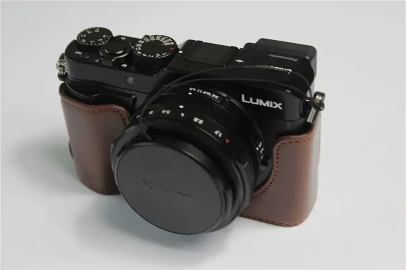 Черный/Coffe/коричневая камера PU кожаный нижний чехол для Panasonic Lumix LX-100 M2 LX100II Половина корпуса чехол