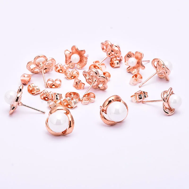 Оптовая продажа 36 парт/Лот очаровательные серьги гвоздики для девушек и женщин
