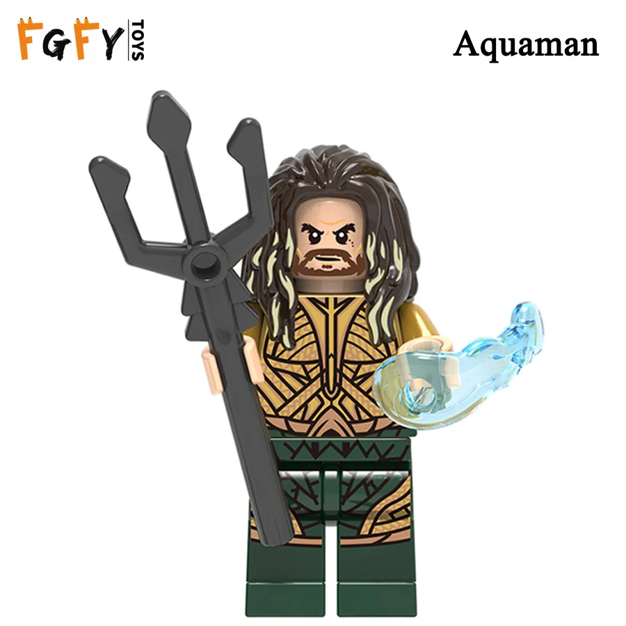 Legoing Marvel's новейший фильм Aquaman Mera Atlantis набор персонажа Марвел Капитан