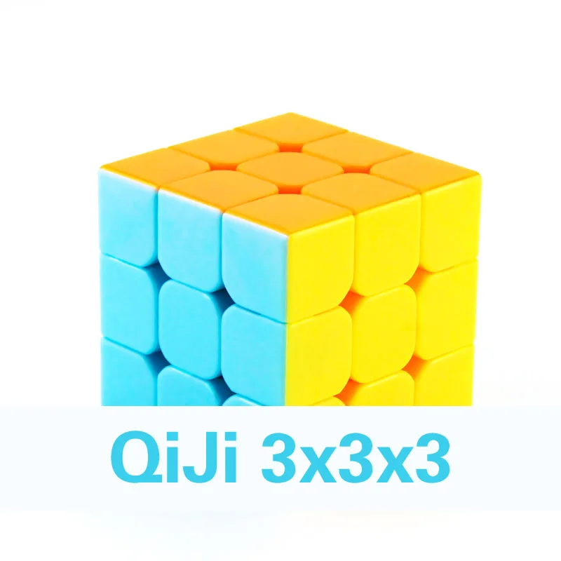 QiJi 3x3x3 волшебный куб QJ 3x3 Stickerless Cubo Magico профессиональная головоломка с быстрым
