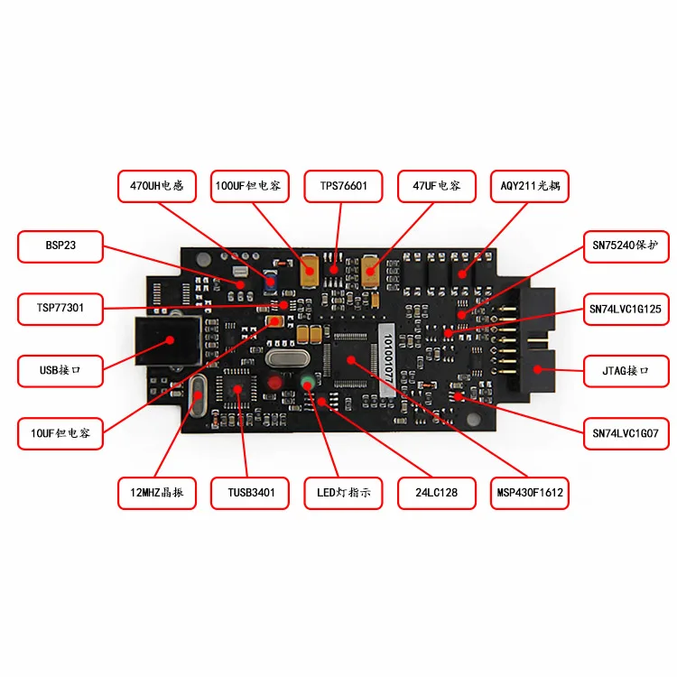 MSP430 MSP-FET430UIF загрузка запись отладчика JTAG SBW USB Обустройство дома