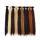 AliLeader 20-дюймовые натуральные мягкие плетеные удлинители волос ручной работы, 52 цвета, синтетические дреды, искусственные локоны, дреды, волны 1