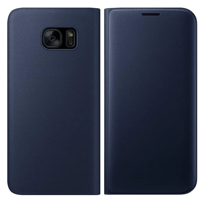 Синий Чехол для Samsung Galaxy S10 A30 A50 M10 M20 J4 J6 S9 S8 плюс S7 S6 край A6 A8 A9 A7 Кожаные чехлы-кошельки с отделениями для карт и держателем - Цвет: Синий