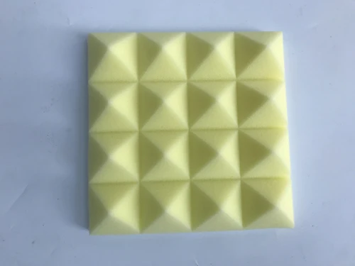 10pcs yellow color 10 шт. 30x30x5 см высокой плотности белый/кофейный цвет огнестойкий пирамидный пенопласт звукоизоляция студия акустический звук поглощение пламени - Цвет: 10pcs yellow color