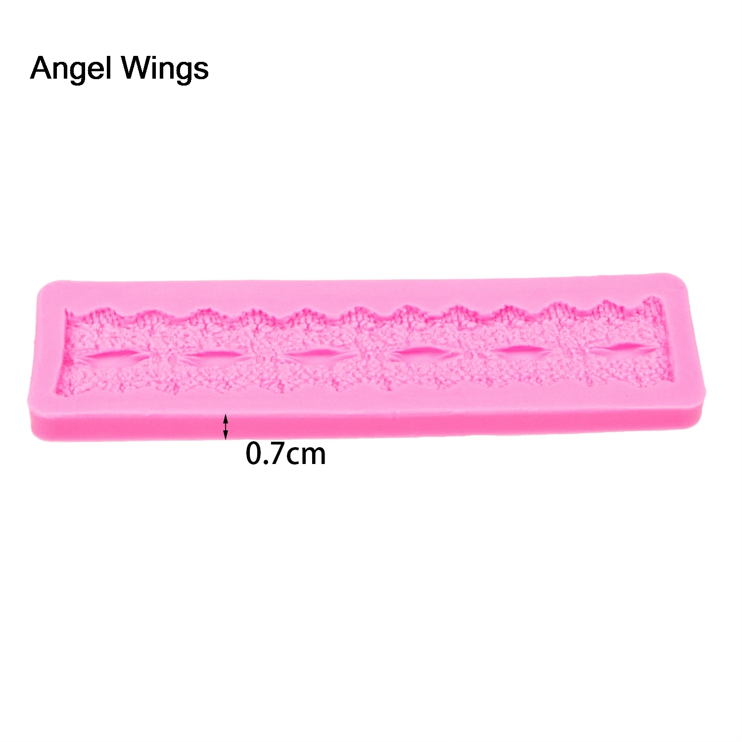 Angel Wings пищевая 3D форма для помадки силиконовая торта кружевная обратного