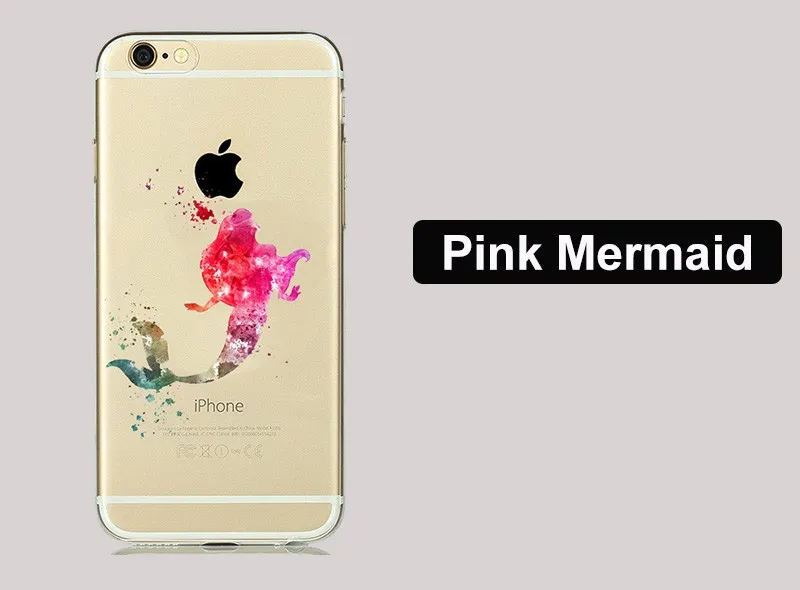 Милый силиконовый чехол Минни Маус для iPhone SE 5S 6s 7 8 Plus 7Plus 8 Plus чехол Белоснежка Русалка для iPhone8 iPhone7 Capinha