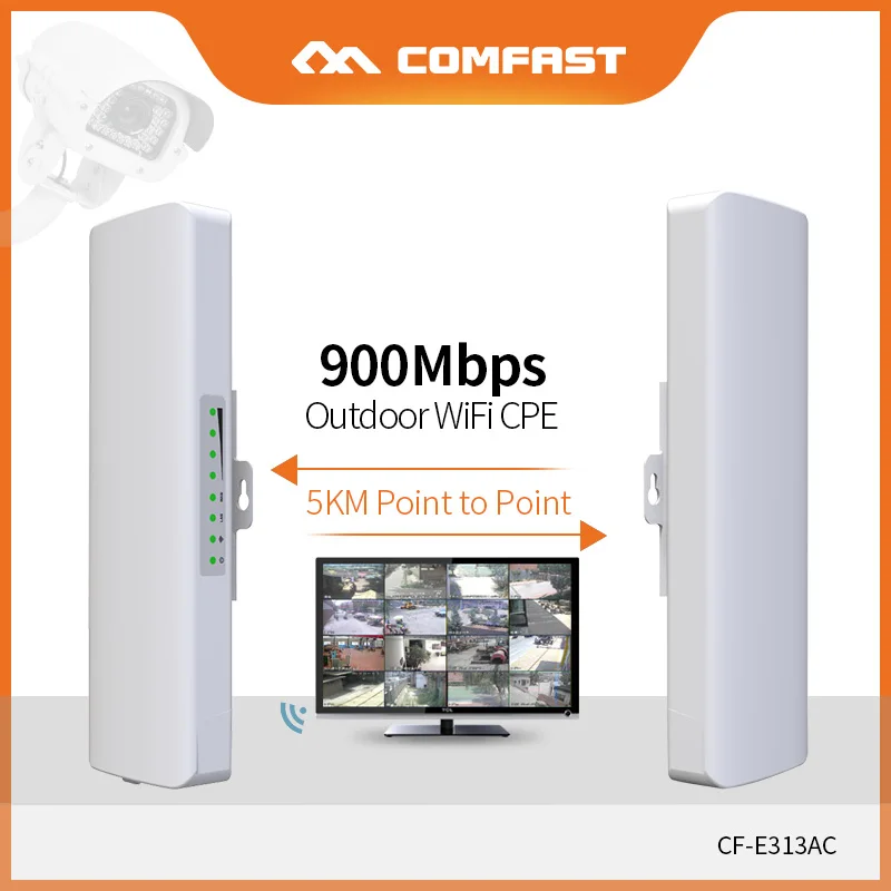COMFAST 5KM point to point Long Range Outdoor Mini Wireless AP Bridge 900Mbps 5.8G WIFI CPE WI-FI Antenna Nanostation CF-E313AC