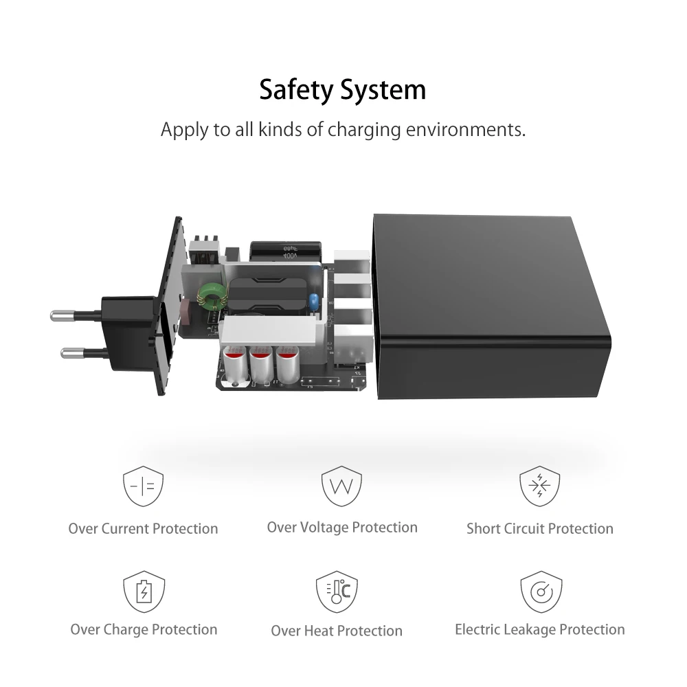 Зарядное устройство ORICO USB 4 порта 5V2.4A * 6A30W|usb phone charger|usb chargerphone charger |