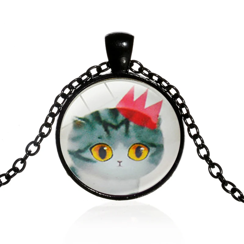 Азиатских в винтажном стиле С рисунком кота с длинными рукавами и принтом кошки