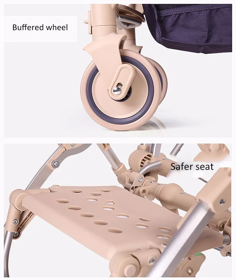 Bair baby stroller two-way ultra-light portable folding umbrella car summer Carriage Baby Pram Travel Portable Lightweight | Мать и