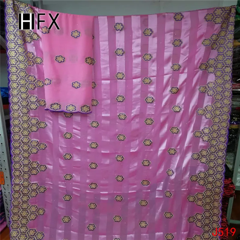 HFX african bazin getzner indonesian batik fabric jacquard brocade price 5+2yards/lot cheap wholesales Y520 | Дом и сад