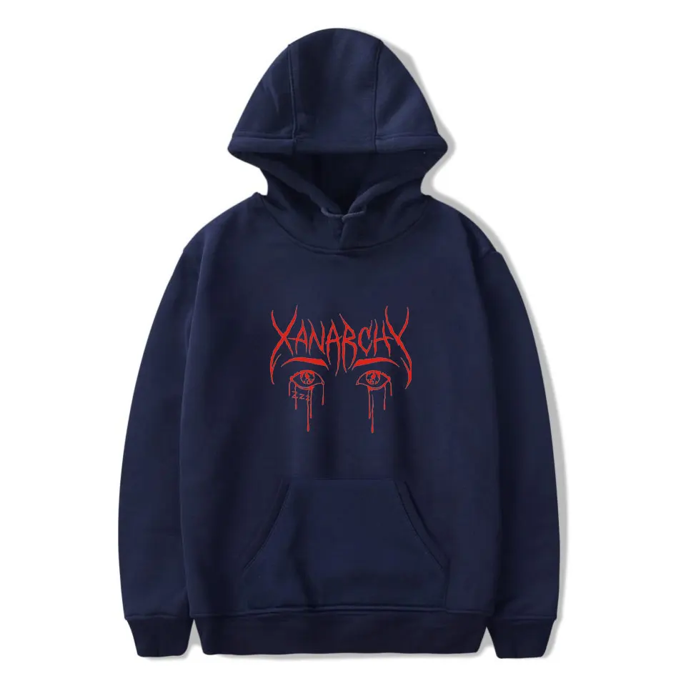 Lil xan Xanarchy толстовки и свитшоты Осень Хип хоп мужской пуловер худи Харадзюку